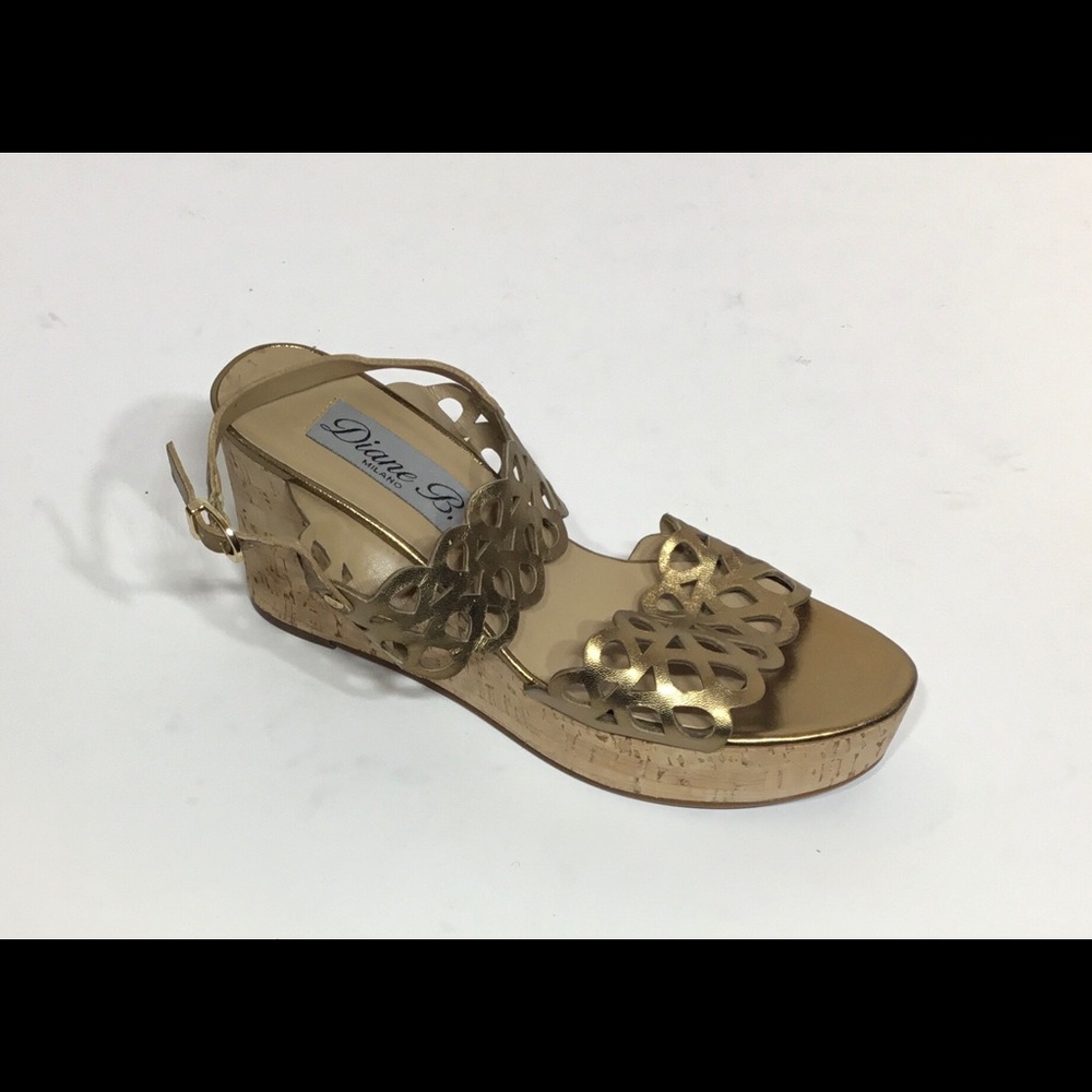 Women's Bronze Diane B. Milano Wedge Sandals
